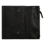CUIR Porte-carnet A5,120p Ligné Noir