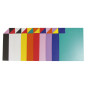 Paquet 25F Cartoline bicolore 50x65cm sous/film assortis