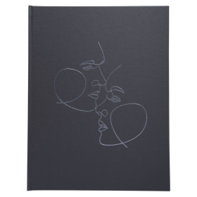 Livre d'or 100p argent 27x22cm Art noir