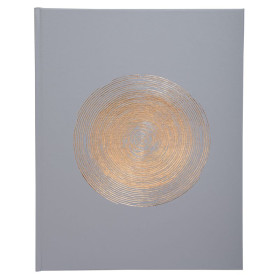 Livre d'or 100p or 27x22cm Ellipse gris