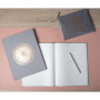 Livre d'or 100p or 27x22cm Ellipse gris