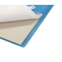 Koverbook bloc de cours agrafé grand côté perfo. 4 trous 22,3x29,7cm 160p ligné
