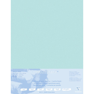Pastelmat contrecollé  50x70 5F Bleu clair