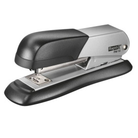 Agrafeuse de bureau FM12 metal Halfstrip Rapid, Argent