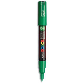 Uniball Posca Marqueur peinture à eau, encre à pigmentation vert foncé, pointe e