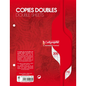 7000, Copies doubles perforées s/film 17x22 200p séyès70g