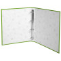 Classeur PP Rembordé 4anx 30mm A4 Anis