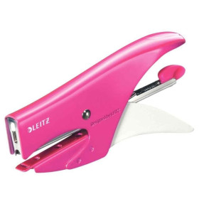 Pince-agrafeuse metal WOW Leitz n°10 , boite, Rose