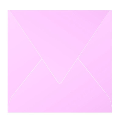 Paquet de 20 enveloppes Pollen 165x165 rose dragée