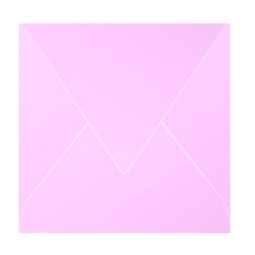 Paquet de 20 enveloppes Pollen 140x140 rose dragée