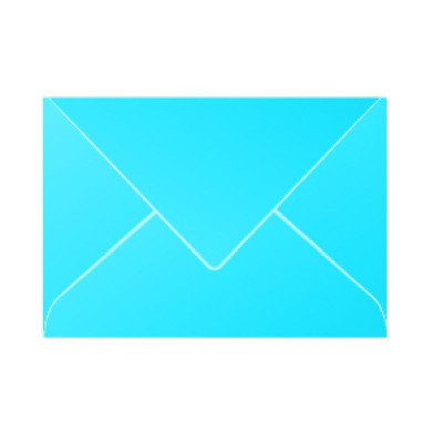 Paquet de 20 enveloppes Pollen 75x100 bleu turquoise