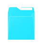 Boite de 200 enveloppes Pollen 165x165  adhéclair  turquoise