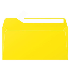 Boite de 200 enveloppes Pollen 110x220, adhéclair, jaune soleil