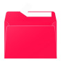 Boite de 200 enveloppes Pollen 114x162, adhéclair, rouge groseille