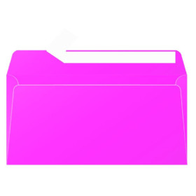 Boite de 200 enveloppes Pollen 110x220, adhéclair, rose fuchsia