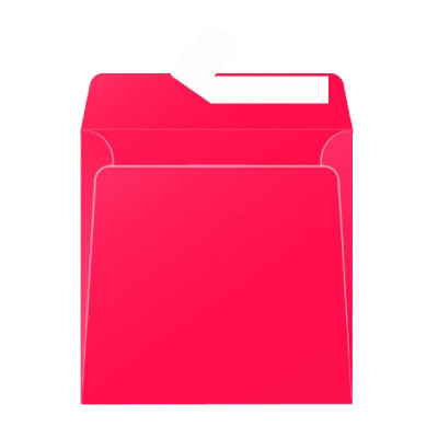 Boite de 200 enveloppes Pollen 165x165 adhéclair groseille