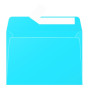 Paquet de 20 enveloppes Pollen 114x162 bleu turquoise
