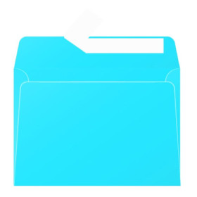 Paquet de 20 enveloppes Pollen 114x162 bleu turquoise