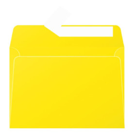 Paquet de 20 enveloppes Pollen 114x162 jaune soleil