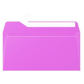 Paquet de 20 enveloppes Pollen 110x220 rose hortensia