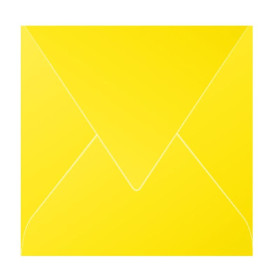 Paquet de 20 enveloppes Pollen 140x140 jaune soleil