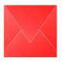 Paquet de 20 enveloppes Pollen 165x165 rouge corail