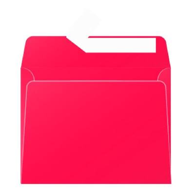 Paquet de 20 enveloppes  Pollen 90x140 rouge groseille