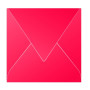 Paquet de 20 enveloppes Pollen 140x140 rouge groseille