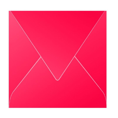 Paquet de 20 enveloppes Pollen 140x140 rouge groseille