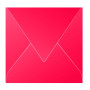Paquet de 20 enveloppes Pollen 165x165 rouge groseille