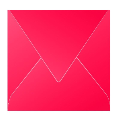 Paquet de 20 enveloppes Pollen 165x165 rouge groseille