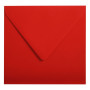 Paquet de 20 enveloppes Pollen 140x140 rouge groseille