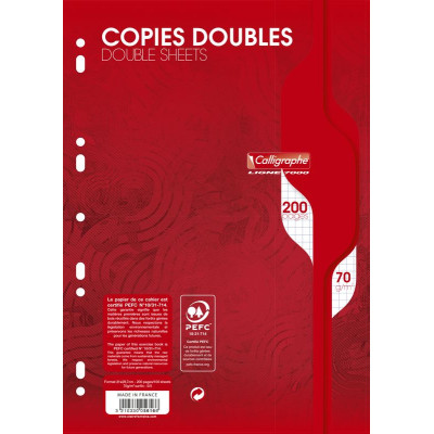 7000, Copies doubles perforées s/film 21x29,7 200p Q.5x5 70g