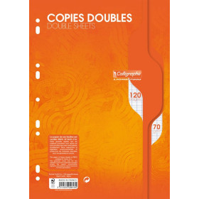 7000, Copies doubles perforées s/film 21x29,7 120p séyès 70g