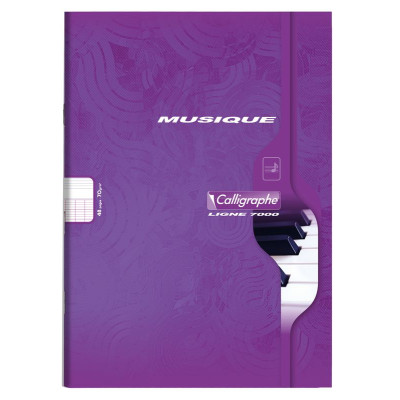7000, Piqûre musique & chant 21x29,7 48p séyès/portées 70g