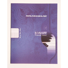7000, Piqûre musique & chant 17x22 48p séyès/portées 70g