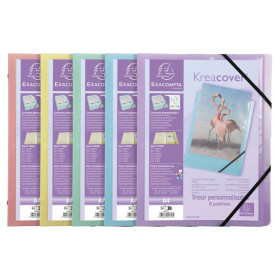 Trieur 8Comp 3 Rab. KREACOVER PASTEL ass