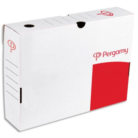 PRG BOITE ARCHIVE MANUEL D8CM ROUGE/BLC