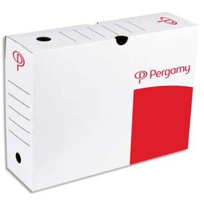 PRG BOITE ARCHIVE MANUEL D10CM ROUGE/BLC