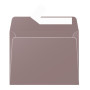 Paquet de 20 enveloppes  Pollen 90x140 marron taupé