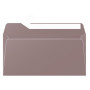 Paquet de 20 enveloppes Pollen 110x220 marron taupé