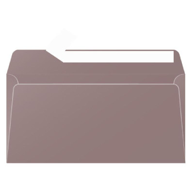 Paquet de 20 enveloppes Pollen 110x220 marron taupé