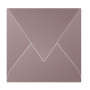 Paquet de 20 enveloppes Pollen 140x140 marron taupé