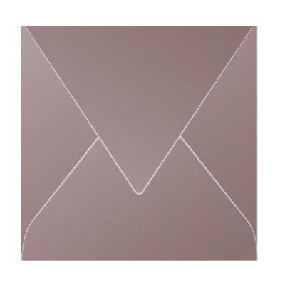 Paquet de 20 enveloppes Pollen 140x140 marron taupé