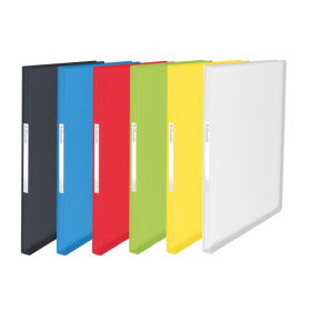 Reliure protege-documents couv. souple 60 poch. translucide VIVIDA Esselte, Asso