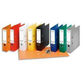 Classeur a levier A4 PP 80mm CHROMOS PLUS Esselte , Lot de 10, Assortis classiqu