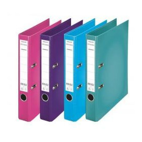 Classeur a levier A4 PP 50mm CHROMOS PLUS, Lot de 10, Assortis mode