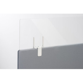 REHAUSSE PANNEAU ECRAN SOLANGE EP.5MM H26 X L80CM + PINCESPV SO