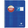 Cahier reliure intégrale déficients visuels 17x22cm 100p séyès noir 2,5mm 10/10