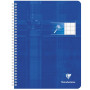 Cahier reliure intégrale déficients visuels 17x22cm 100p séyès noir 2,5mm 10/10